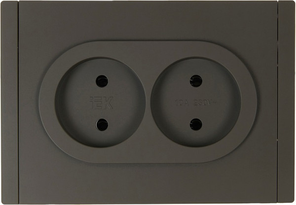 Изображение товара Розетка IEK Forte&Piano FP-R20-10-1-K03 (серый)