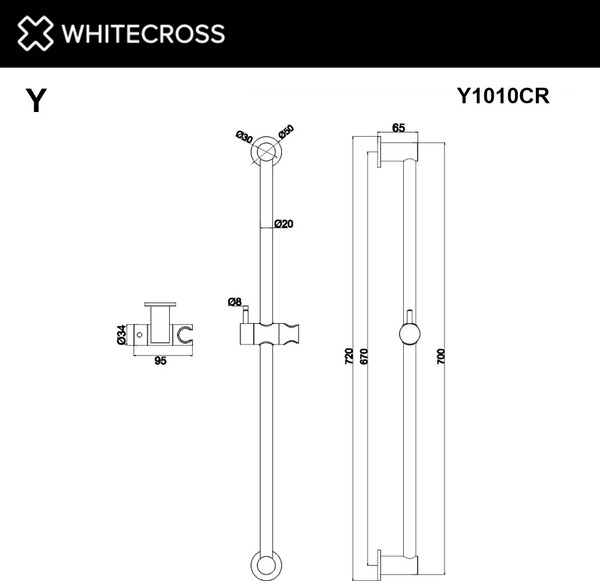 Изображение товара Душевая стойка Whitecross Y1010CR (хром)