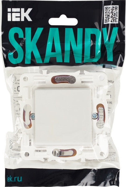 Изображение товара Выключатель IEK Skandy SK-V13-0-10-K01 (арктический белый)