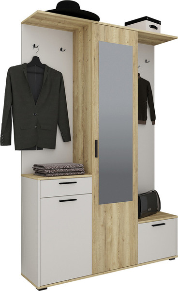 Изображение товара Секция в прихожую Интерлиния Вита-7 (дуб золотой/персидский жемчуг)