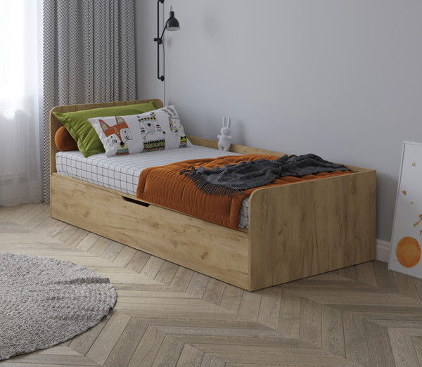 Изображение товара Кровать-тахта Интерлиния Анеси-3 (дуб золотой)