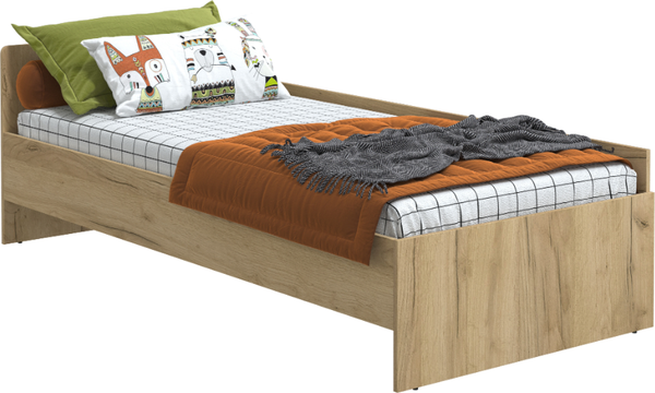 Изображение товара Односпальная кровать Интерлиния Анеси-4 (дуб золотой)