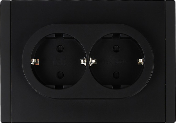Изображение товара Розетка IEK Forte&Piano FP-R24-16-1-K02 (черный)