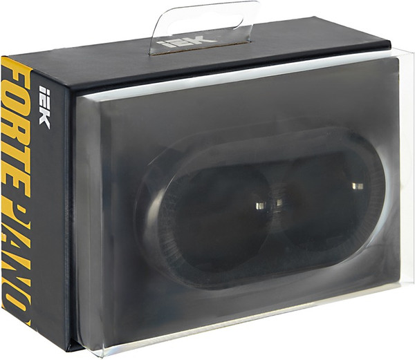 Изображение товара Розетка IEK Forte&Piano FP-R24-16-1-K02 (черный)