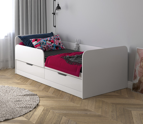 Изображение товара Кровать-тахта Интерлиния Анеси-5 (белый платинум/белый платинум)