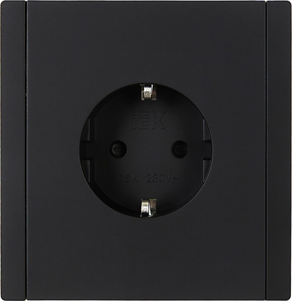 Изображение товара Розетка IEK Forte&Piano FP-R14-16-1-K02 (черный)