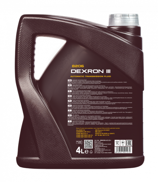 Изображение товара Трансмиссионное масло Mannol ATF Dexron III (4л)