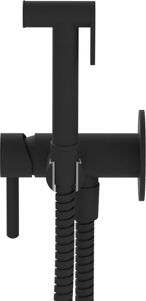 Изображение товара Гигиенический душ со смесителем Whitecross SYSYBI2BL (черный матовый)