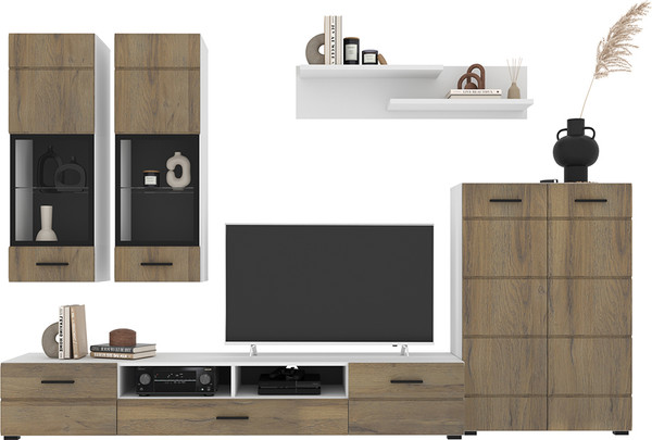 Изображение товара Горка Интерлиния Neo-1 с подсветкой (дуб вотан/белый)