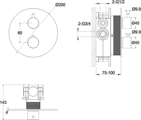Изображение товара Смеситель Whitecross Y1236GL (золото)