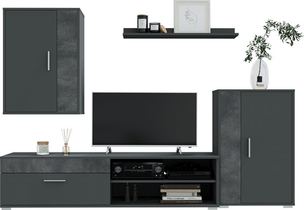 Изображение товара Горка Интерлиния Neo-4 (бетон портленд/антрацит)