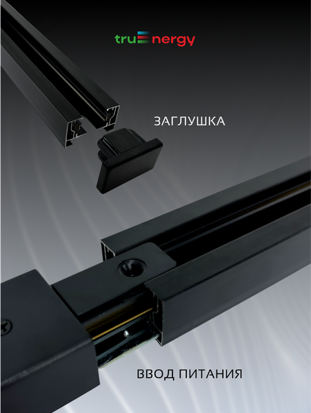 Изображение товара Шинопровод Truenergy 25011 (1м, черный)