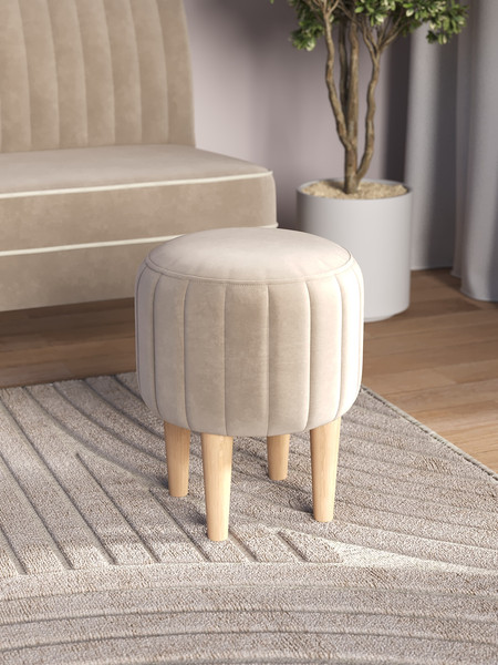 Изображение товара Пуф Monofix Амма круглый (бежевый №18)