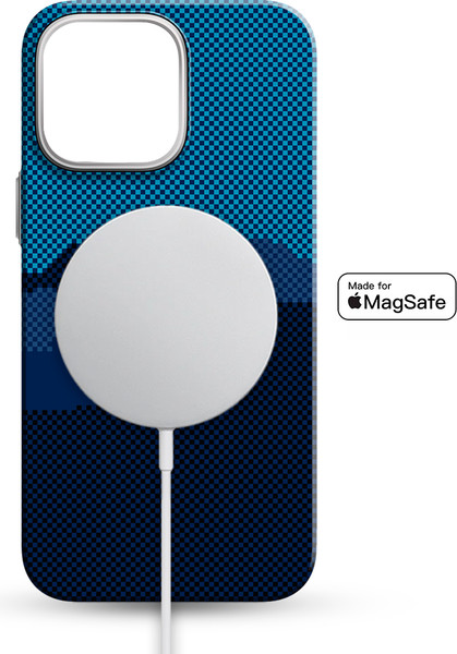 Изображение товара Чехол-накладка Luxo Горный пейзаж J271 для iPhone 15 (черный/синий)