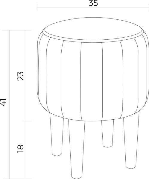Изображение товара Пуф Monofix Амма круглый (фиолетовый №25)