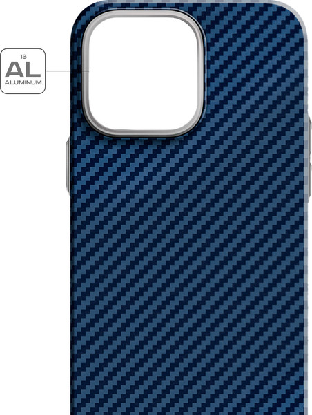 Изображение товара Чехол-накладка Luxo Карбоновые полосы J164 для iPhone 15 (синий)