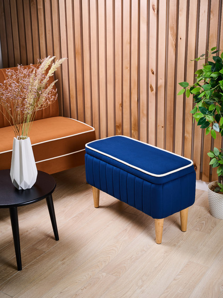 Изображение товара Банкетка Monofix Амма с ящиком для хранения (синий №26)