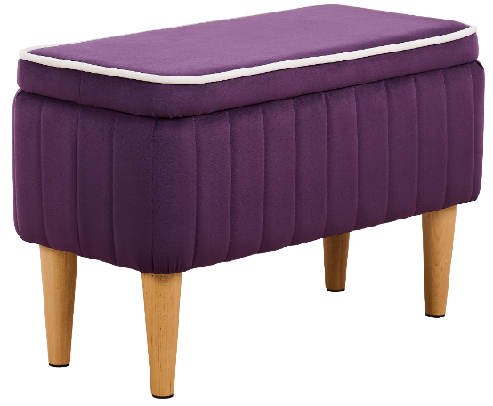 Изображение товара Банкетка Monofix Амма с ящиком для хранения (фиолетовый №25)