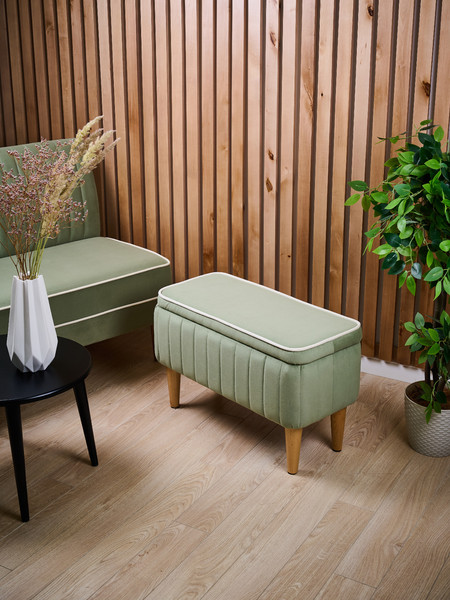 Изображение товара Банкетка Monofix Амма с ящиком для хранения (оливковый №30)