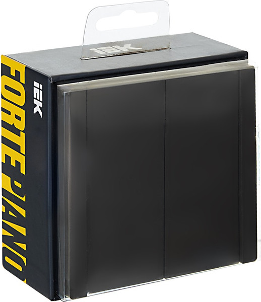 Изображение товара Выключатель IEK Forte&Piano FP-V22-1-10-1-K02 (черный)
