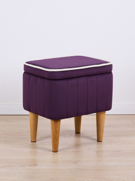 Изображение товара Пуф Monofix Амма с ящиком для хранения (фиолетовый №25)