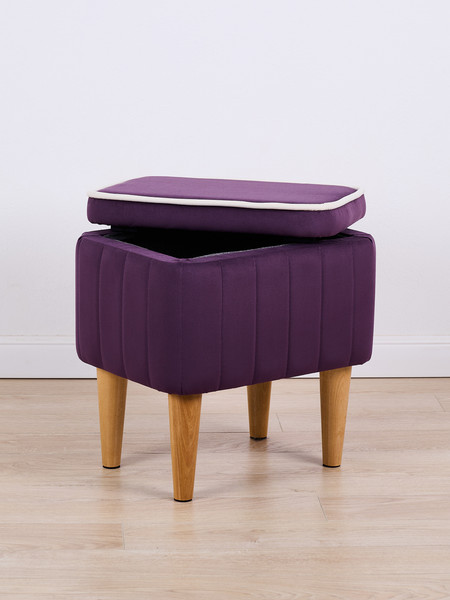 Изображение товара Пуф Monofix Амма с ящиком для хранения (фиолетовый №25)