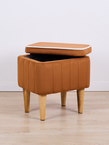 Изображение товара Пуф Monofix Амма с ящиком для хранения (охра №62)