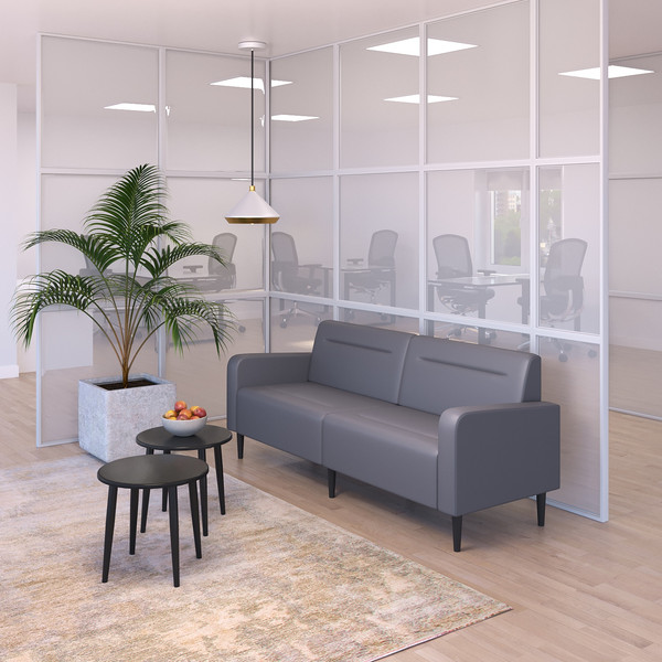 Изображение товара Диван Monofix Фоксет 202см (экокожа серый)