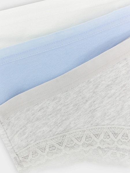 Изображение товара Комплект женских трусов Mark Formelle 412281-3 (р.98, сумрачно-белый)