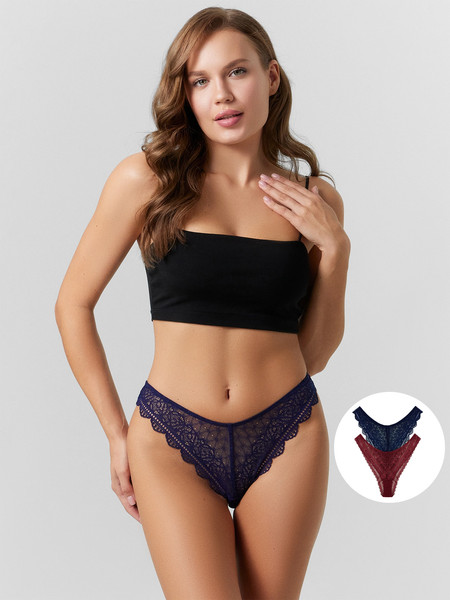 Изображение товара Комплект женских трусов Mark Formelle 412394-2 (р.94, гранатовый-1)