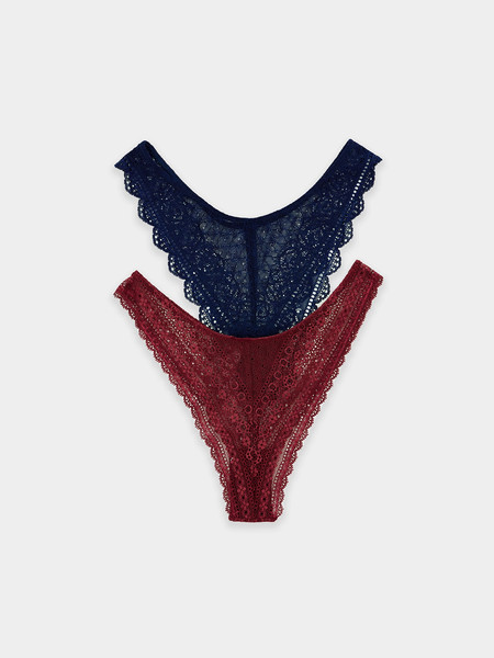 Изображение товара Комплект женских трусов Mark Formelle 412394-2 (р.102, гранатовый-1)