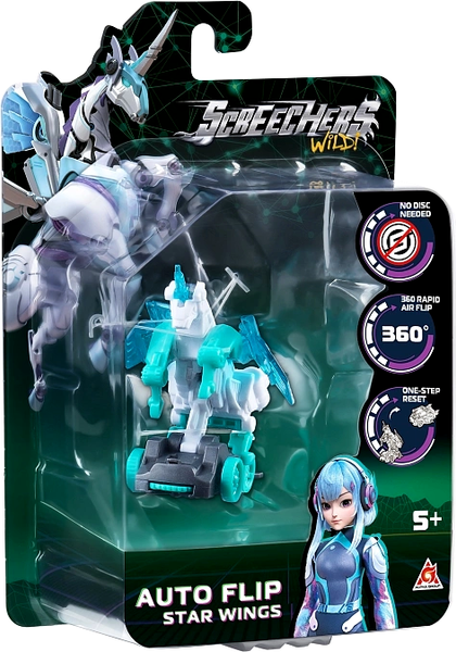 Изображение товара Игрушка-трансформер Screechers Дикие Скричеры. Автофлип Стар Вингс S5 / 62641