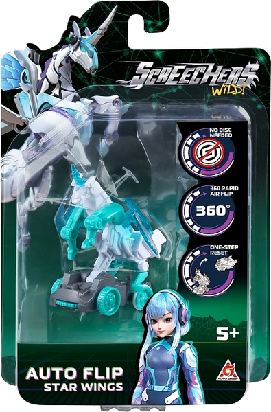 Изображение товара Игрушка-трансформер Screechers Дикие Скричеры. Автофлип Стар Вингс S5 / 62641