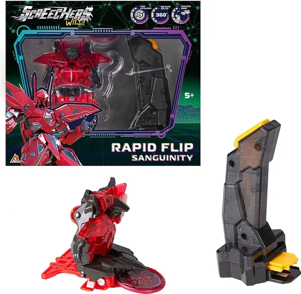 Изображение товара Игрушка-трансформер Screechers Дикие Скричеры. Рэпидфлип Сангвинити S5 / 62645