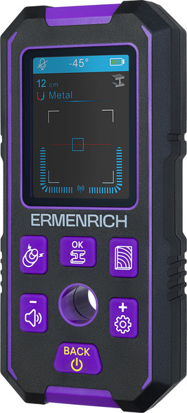 Изображение товара Детектор скрытой проводки Ermenrich Ping SM70 / 83841 (фиолетовый)