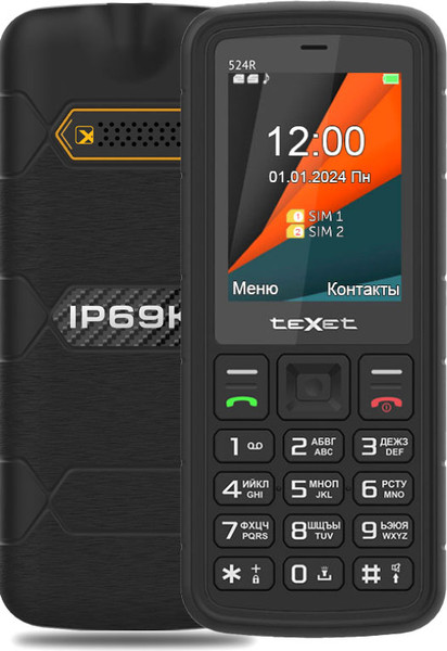 Изображение товара Мобильный телефон Texet TM-524R (черный)