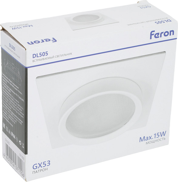 Изображение товара Точечный светильник Feron DL505 / 51103 (белый)