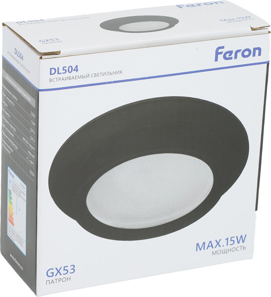 Изображение товара Точечный светильник Feron DL504 / 51102 (черный)