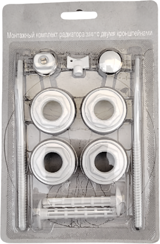 Изображение товара Монтажный комплект для радиатора Comfort Factor С 2-мя кронштейнами 3/4" (40) / EZ-1006