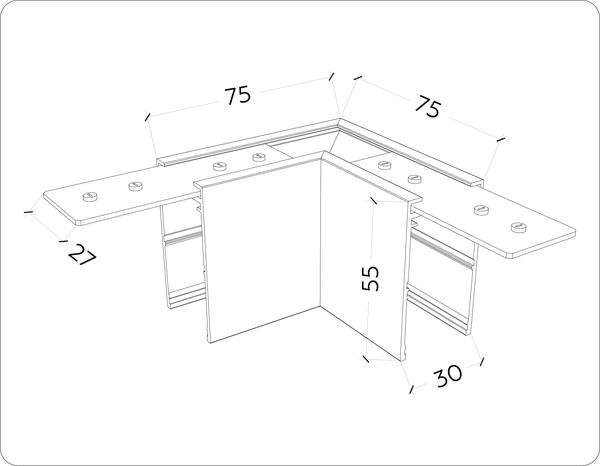 Изображение товара Коннектор для шинопровода Ambrella Magnetic GL1031 WH (белый)