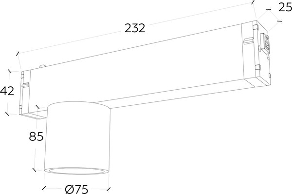 Изображение товара Трековый светильник Ambrella Magnetic GL1242 BK (черный)