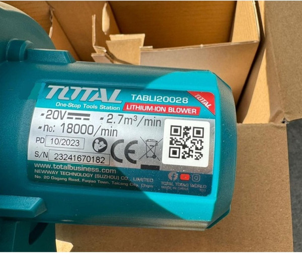 Изображение товара Воздуходувка аккумуляторная TOTAL TABLI20028