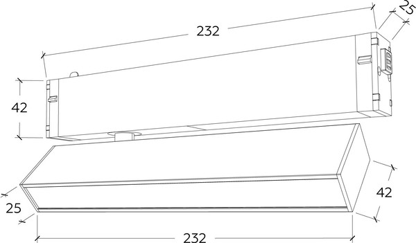 Изображение товара Трековый светильник Ambrella Magnetic GL1321 WH (белый)
