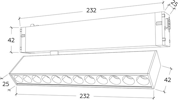 Изображение товара Трековый светильник Ambrella Magnetic GL1341 WH (белый)