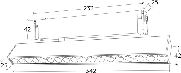 Изображение товара Трековый светильник Ambrella Magnetic GL1351 WH (белый)