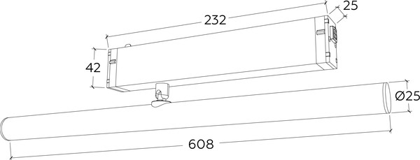 Изображение товара Трековый светильник Ambrella Magnetic GL1361 BK (черный)