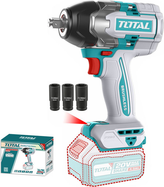 Изображение товара Аккумуляторный гайковерт TOTAL TIWLI20851