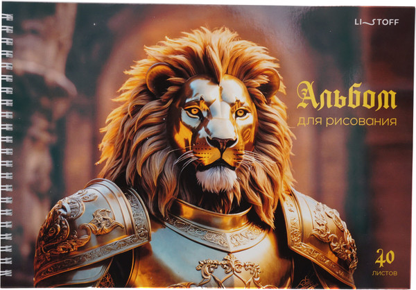 Изображение товара Альбом для рисования Listoff Рыцарь / АС402638