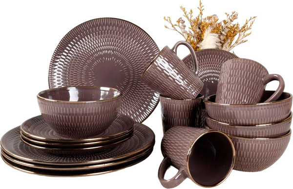 Изображение товара Набор столовой посуды JEWEL Амаретто ПС0030-50 (16пр)