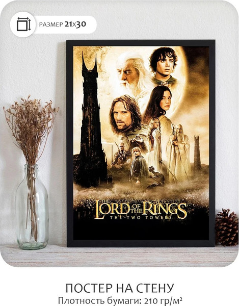 Изображение товара Постер Citydecor Властелин колец 6 (21x30)